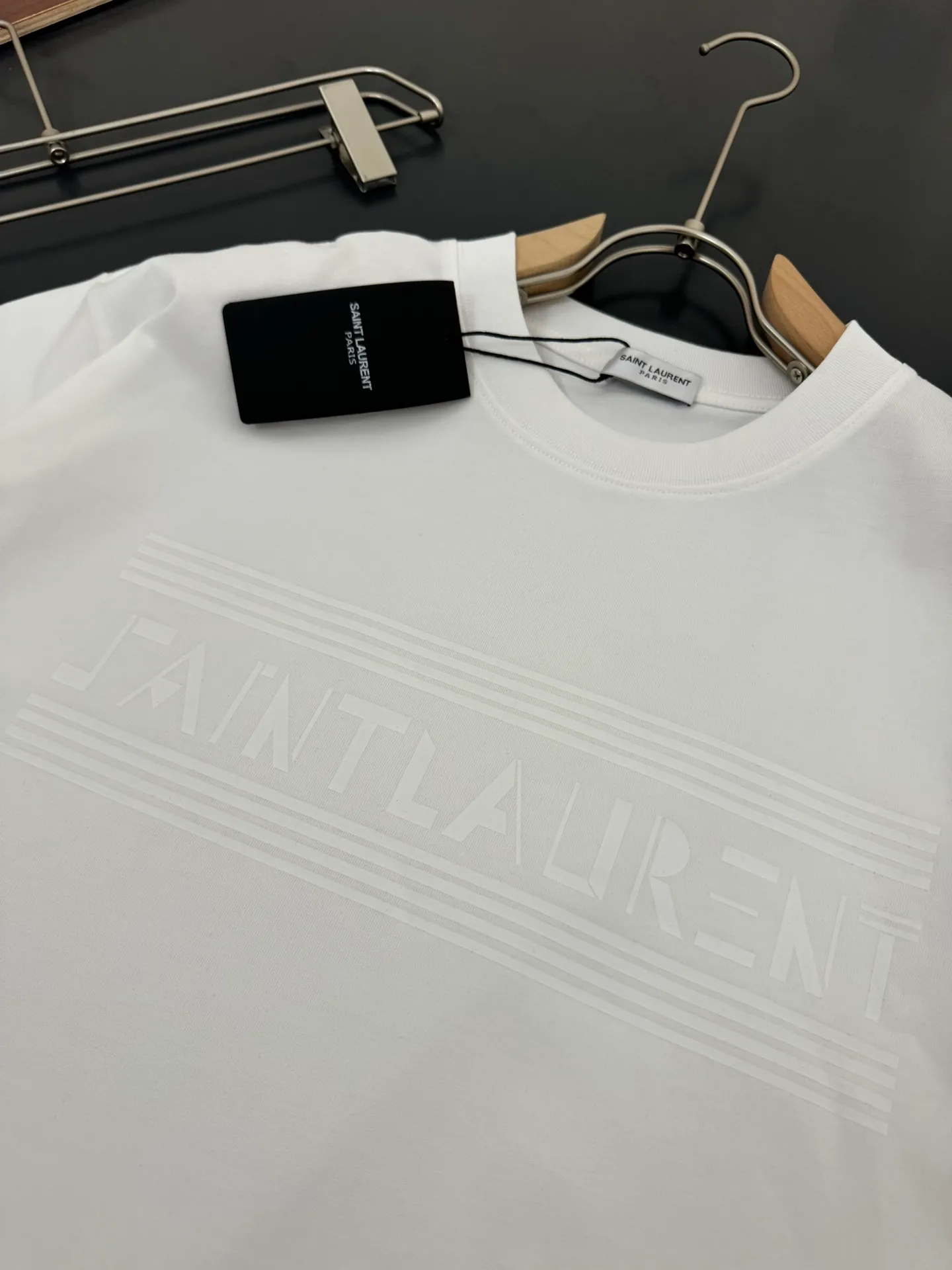 Yves Saint Laurent *YSL* * 320g t Breathable logo New Arrival t ， ， Versatile ：Black White Sizes：S M L XL XX
